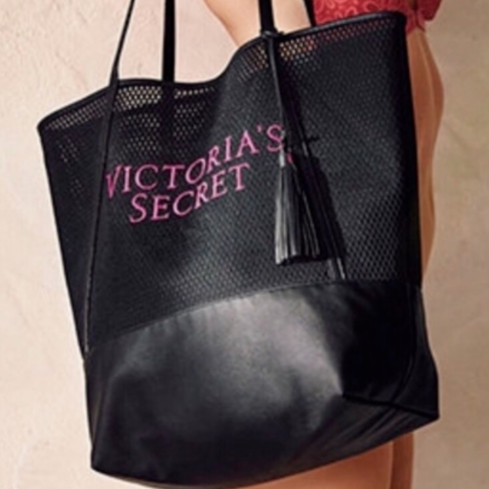 Victoria's Secret Mesh Tote Beach Bag Limited Edit